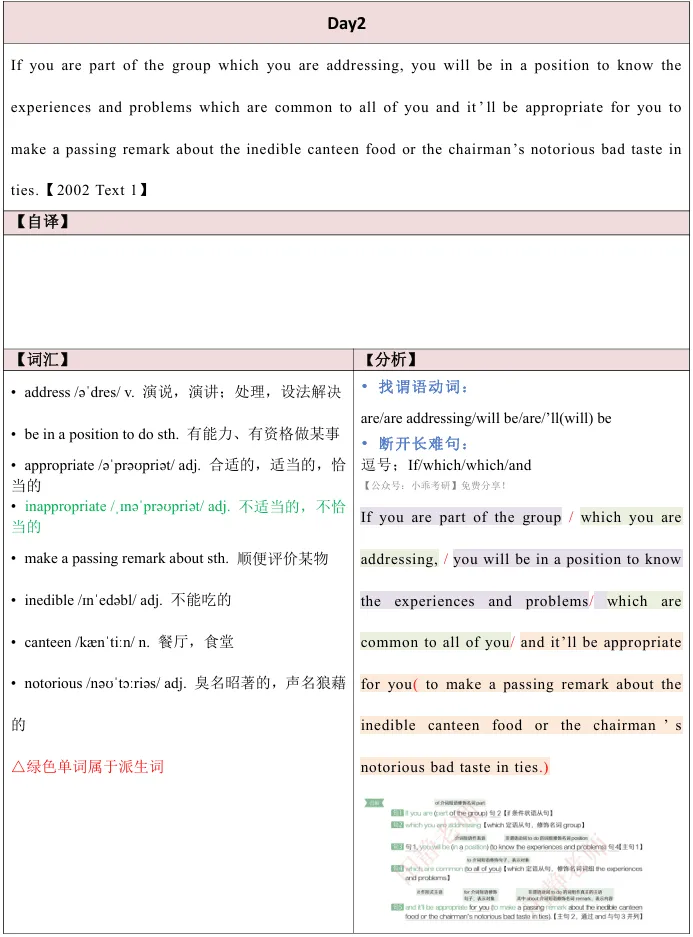 田静25考研英语《每日一句》长难句书课包