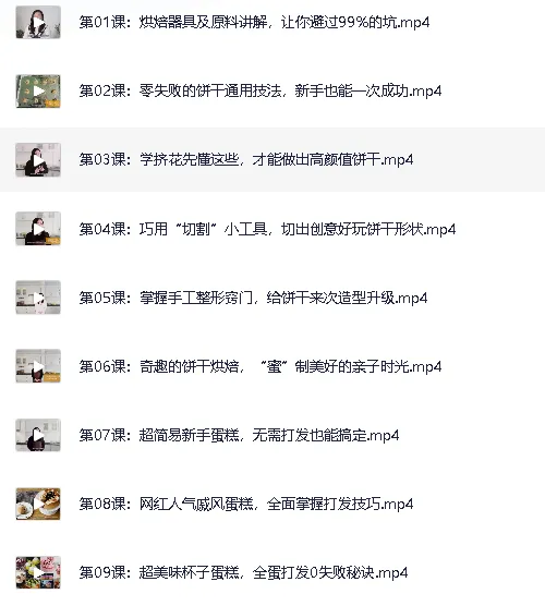 美食博主甜点课程：15分钟学会63款米其林级甜点