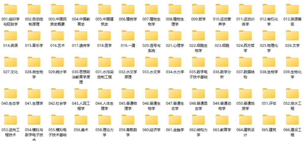 考研专业课教材资料合集