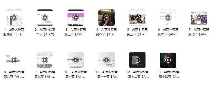 AI商业智慧课程：涵盖文案、PPT、图像与视频的AI应用课程
