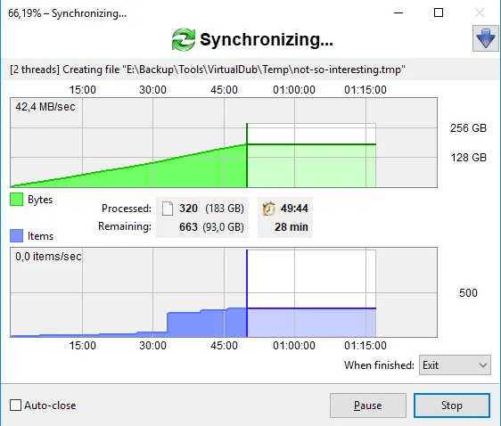 FreeFileSync：跨平台文件夹比较同步软件