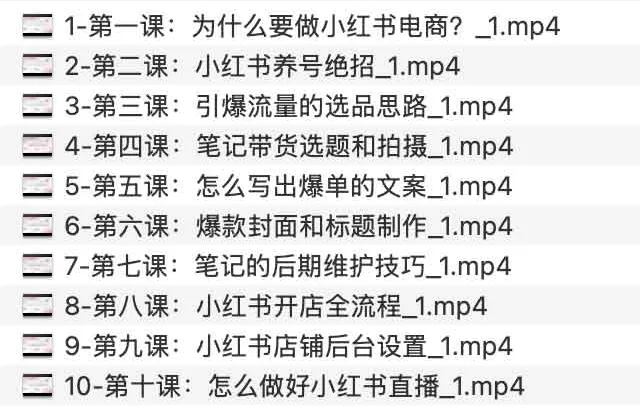 小红书电商课程：玩转笔记带货