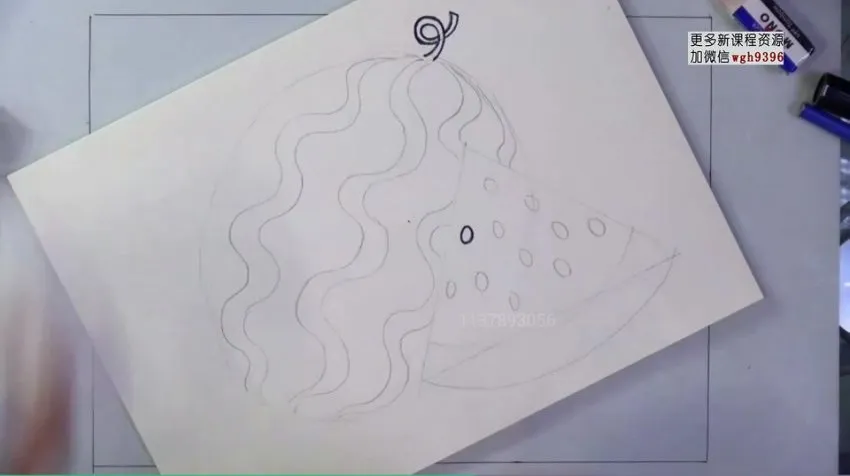 儿童蜡笔画入门：零基础学画水果蔬菜教程