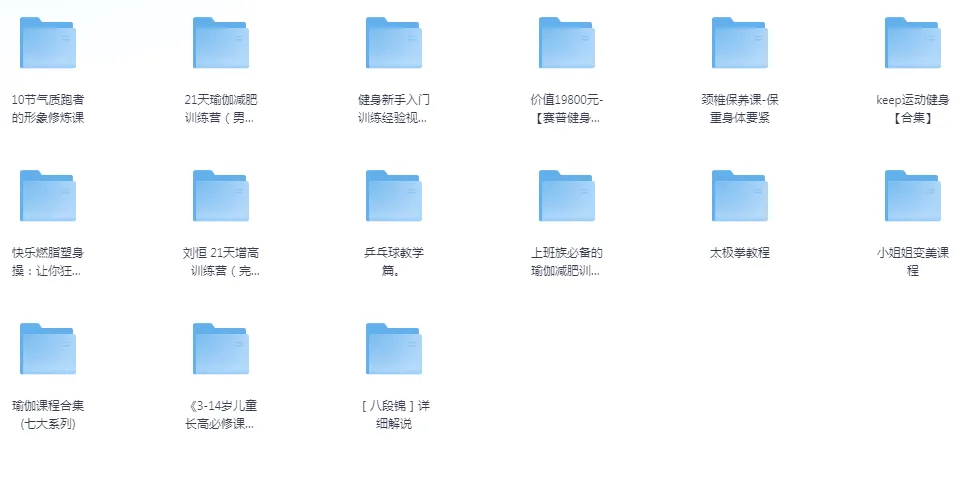 付费健身VIP课程大合集:多样健身方案助力健康生活