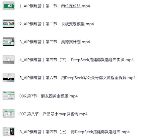 DeepSeek 自媒体 IP 训练营课程