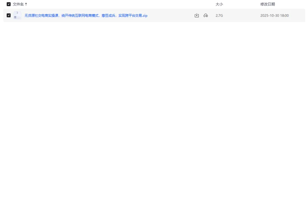 无货源社交电商实操课:跨平台交易实战课程