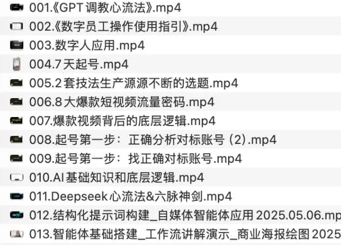9个AI数字员工操盘手课程：覆盖大内容创作场景