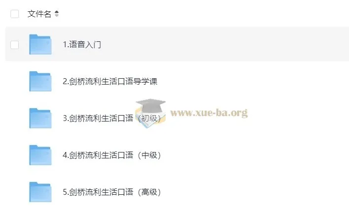 新东方剑桥流利生活口语课程（初中高级）