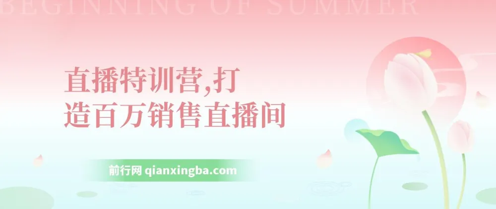 直播特训营:掌握技巧,打造百万销售直播间