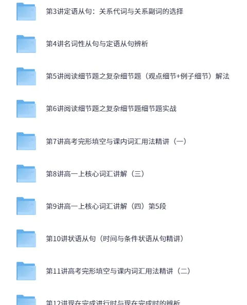 60课时学完高中英语课程