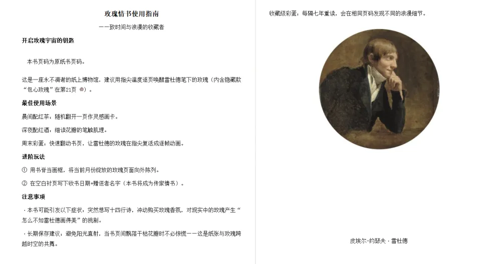 《玫瑰情书：雷杜德的爱情图鉴》