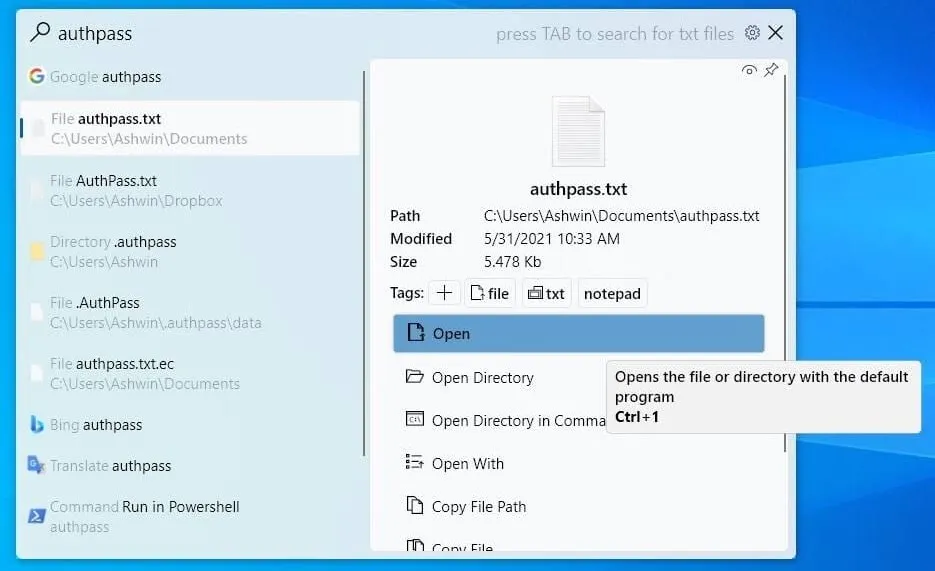 Fluent Search (工作流搜索启动器)