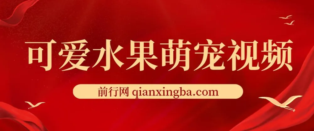 可爱水果萌宠短视频项目资料