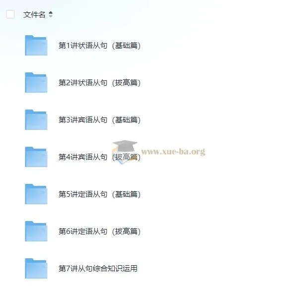 新概念英语：从句综合篇重难点语法精讲精练