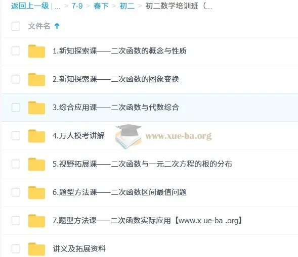 朱韬 2026届初二数学培训班(春下·全国版·S)