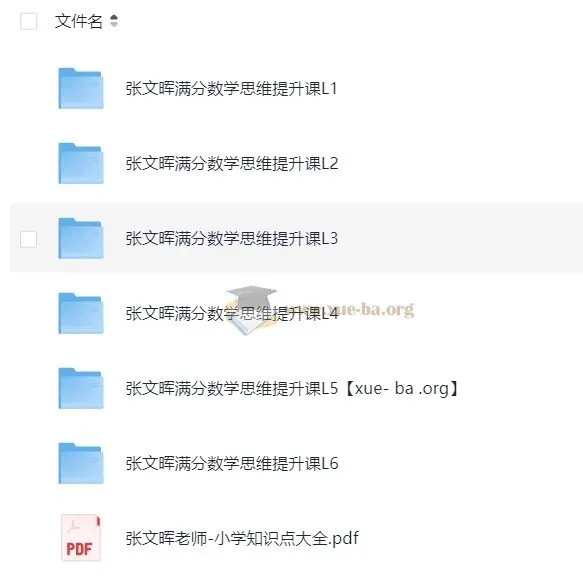 张文晖满分数学思维提升课L1 - L6