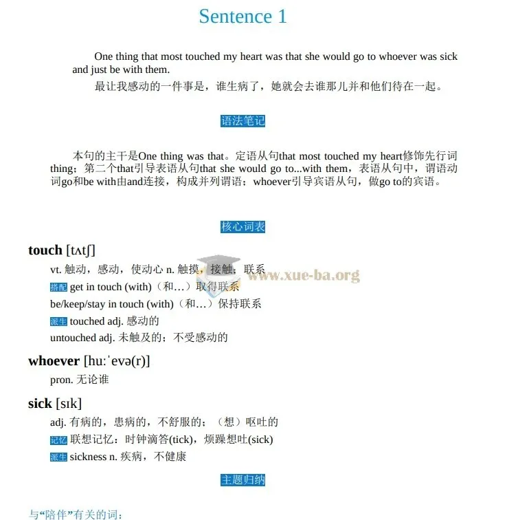 100个句子记完3500个高考单词(638页PDF)