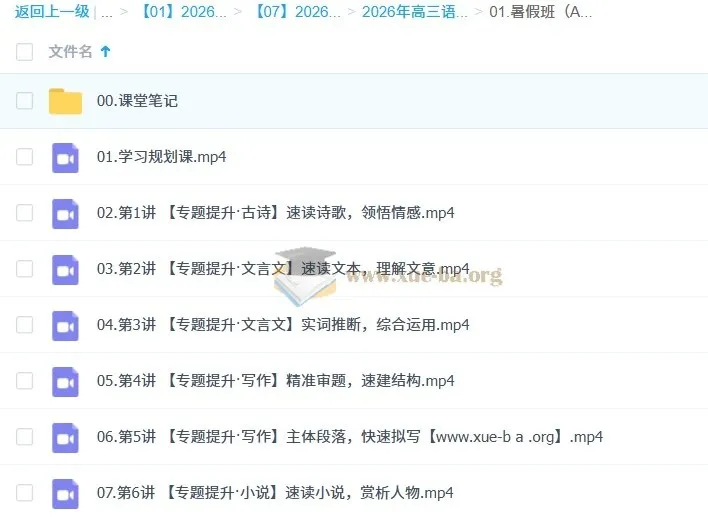 张炯一2026高三高考语文一轮A+尖端暑假班课程