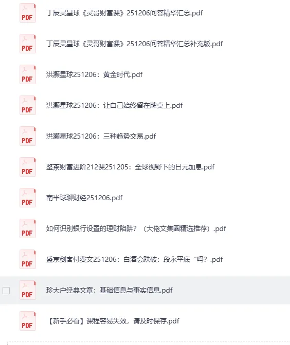 2025年12月6日财经付费文章合集 [PDF]