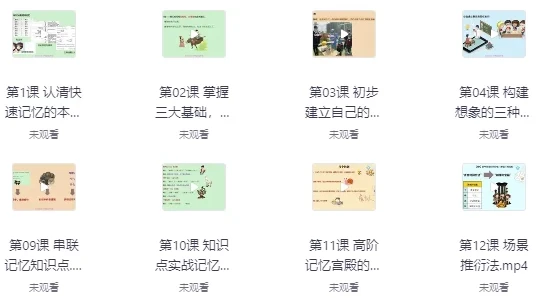 记忆宫殿：从入门到高阶技巧课程 - 带课件