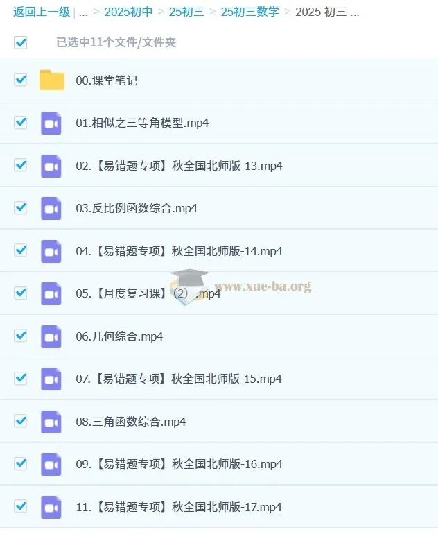 2024 - 2025初三中考数学(北师版)陈杰秋上秋下课程