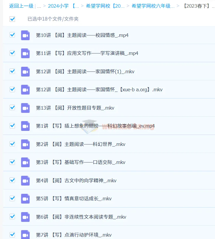 2023春下六年级语文春下A+(部编版)课程(刘洋)
