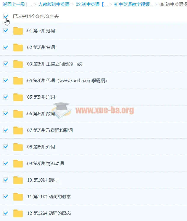 Lance 初中英语深度进阶词法专题课程