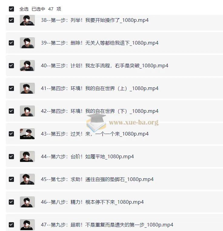 小学初中高中生及家长必读：《高效学习之路》47节课