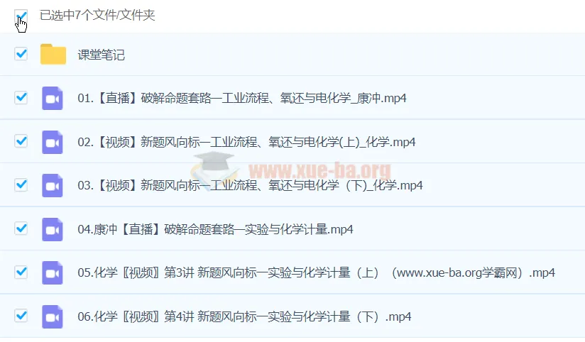 康冲2024高三高考化学密训班