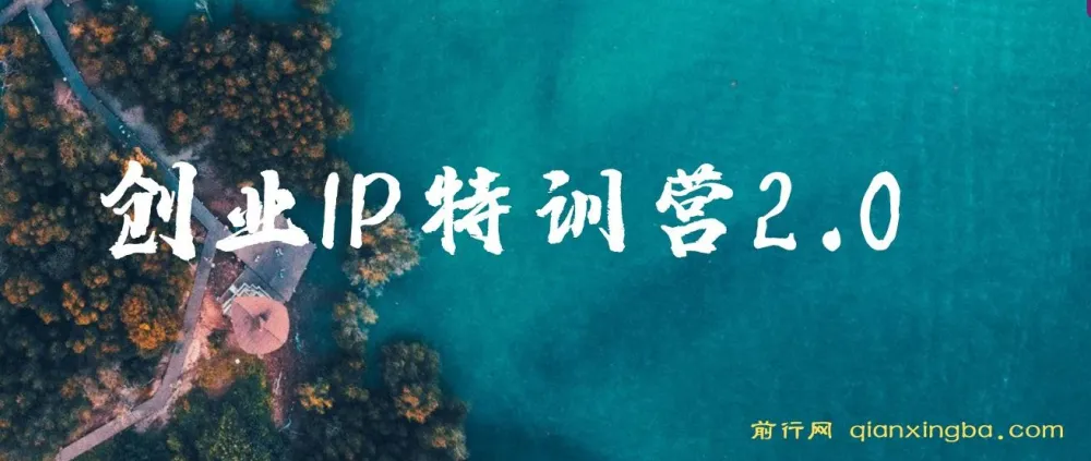 创业IP特训营2.0:IP合伙人掘金计划,实现年入50W