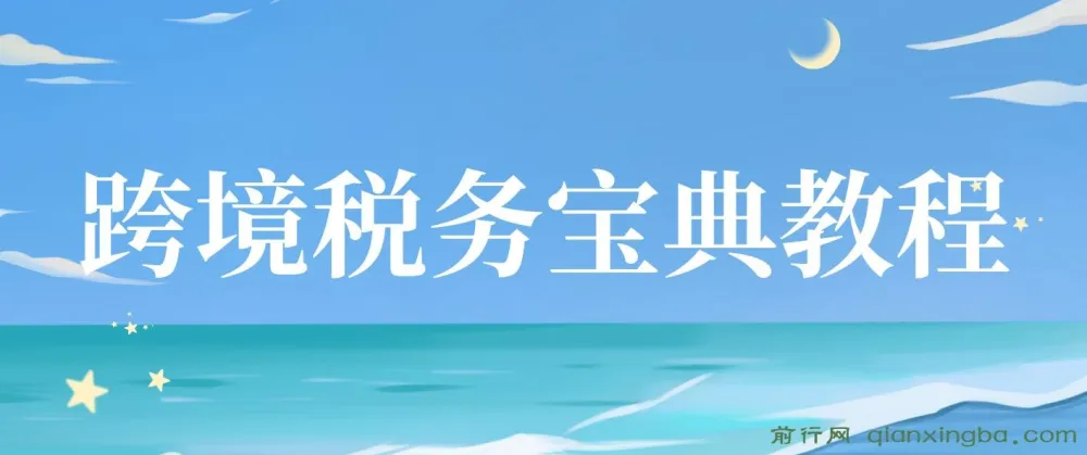 跨境税务宝典教程：跨境电商全球税务处理策略与案例解析