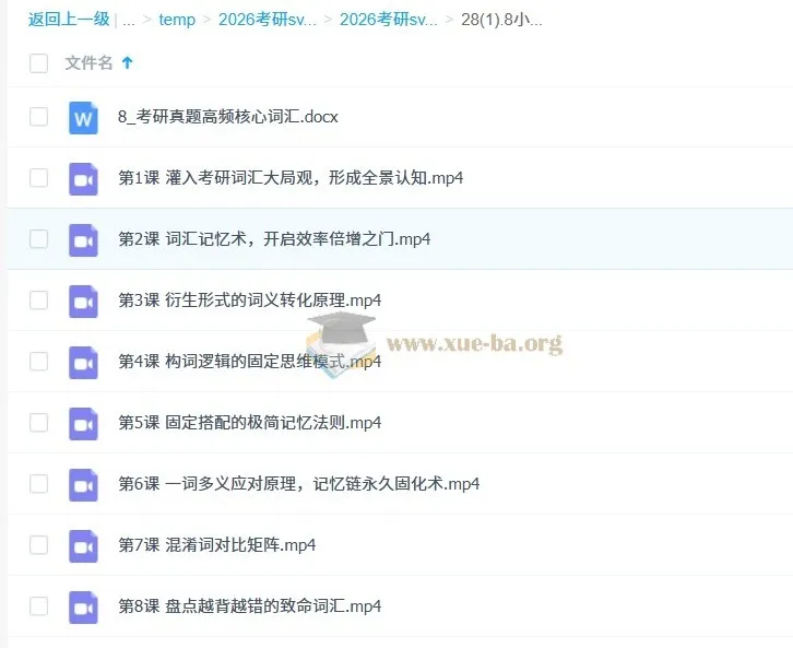 8小时攻克考研英语重难点课程