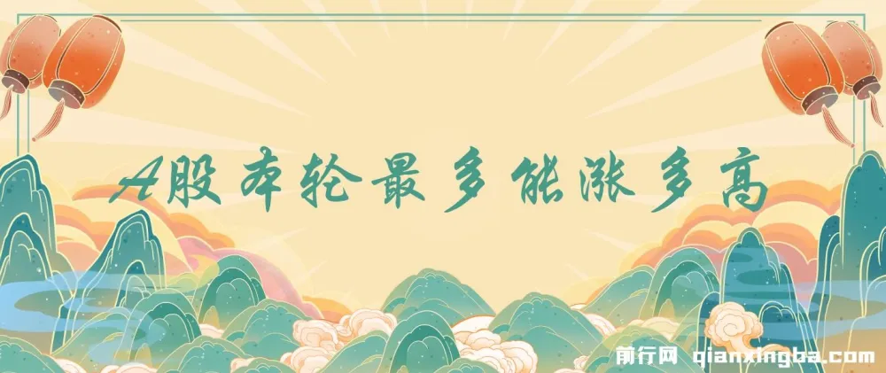 付费文章：A股本轮涨幅与最高点位的量化测算