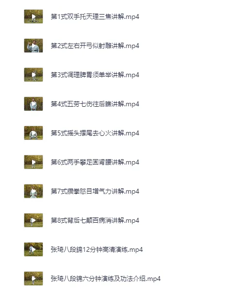 《八段锦》全网最全整理：详细解说视频教程