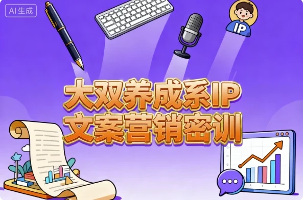 大双养成系IP文案营销密训:从0到1掌握变现文案系统