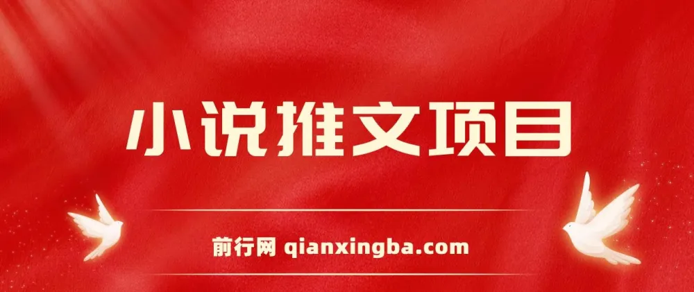 小说推文项目：新人6天日入三位数分享课