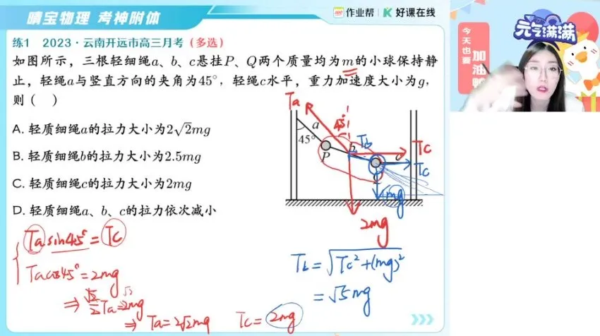 2025届高三物理宋雨晴作业帮尖端体系A+/A班一轮二轮+寒暑假课程