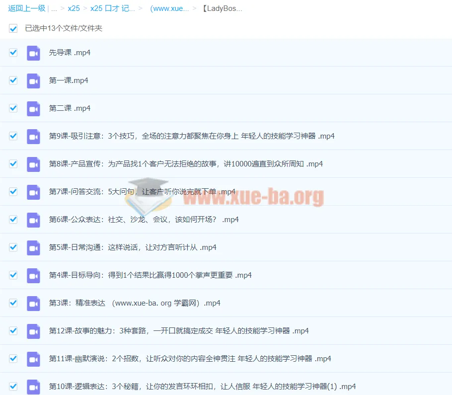 LadyBoss柳婉琴:12堂口才表达课