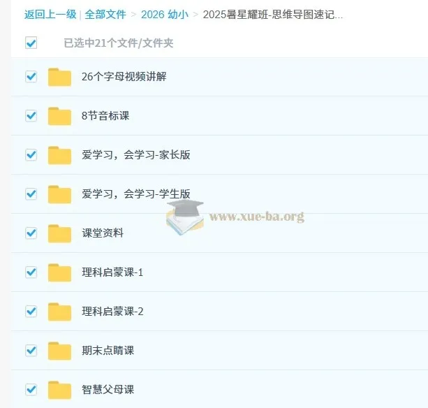 2025暑星耀班：小学英语思维导图速记新概念中阶L1-4阶-1期