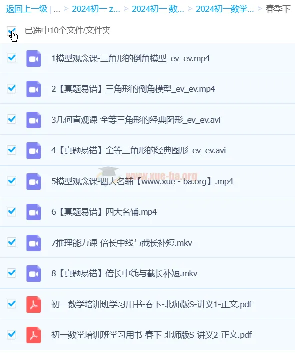 魏爽 2024 初一数学北师版 S 春季班课程