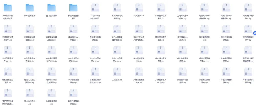 9000+张RAW摄影原片：摄影修图学习必备素材