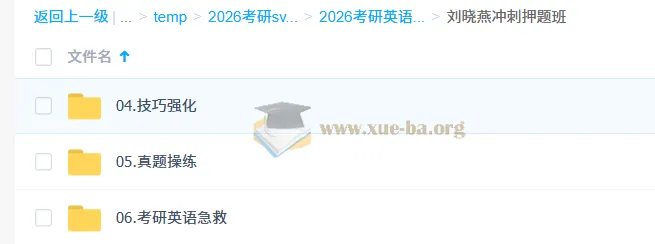 2026考研英语刘晓燕冲刺押题班