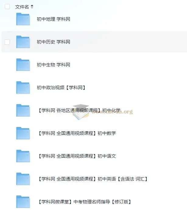 学科网中考初中地理、历史、生物、政治课程合集