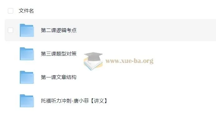 【英语学习】唐小菲托福听力冲刺课程