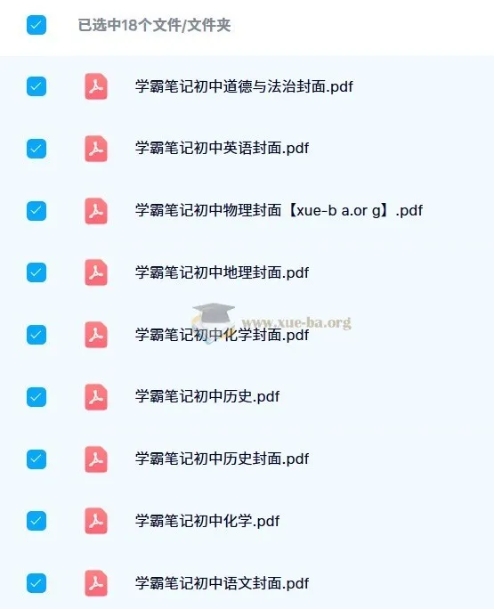 2024 - 2023版初中学霸笔记