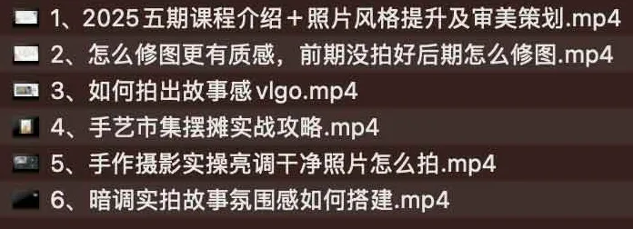 菜菜手作专业摄影训练营（2025 年）