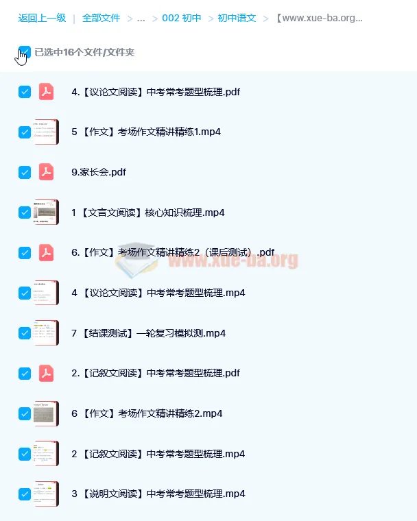 何铮铮 2019寒假三位一体中考语文读写满分班 7讲（含讲义）
