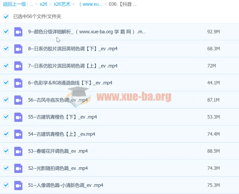 【抖音青林调色课堂】青林手机修图系统课程