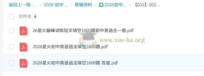 星火英语·巅峰训练：初中英语语法填空1600题+短文填空1000题