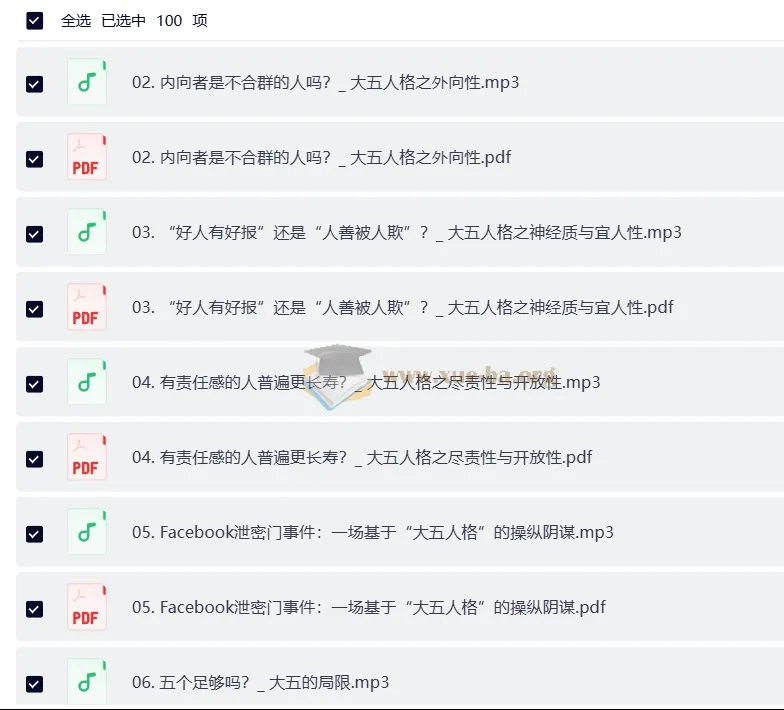 致独特的你：人格心理学40讲课程